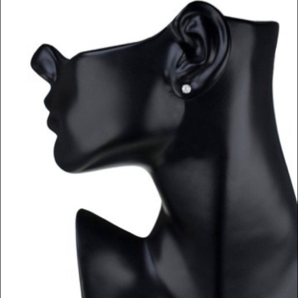 Cz By Kenneth Jay Lane Round Cz Stud Earrings - image 3